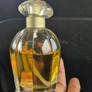 Oscar de la Renta Perfume Bottle – Clear Glass with Golden Yellow Fragrance